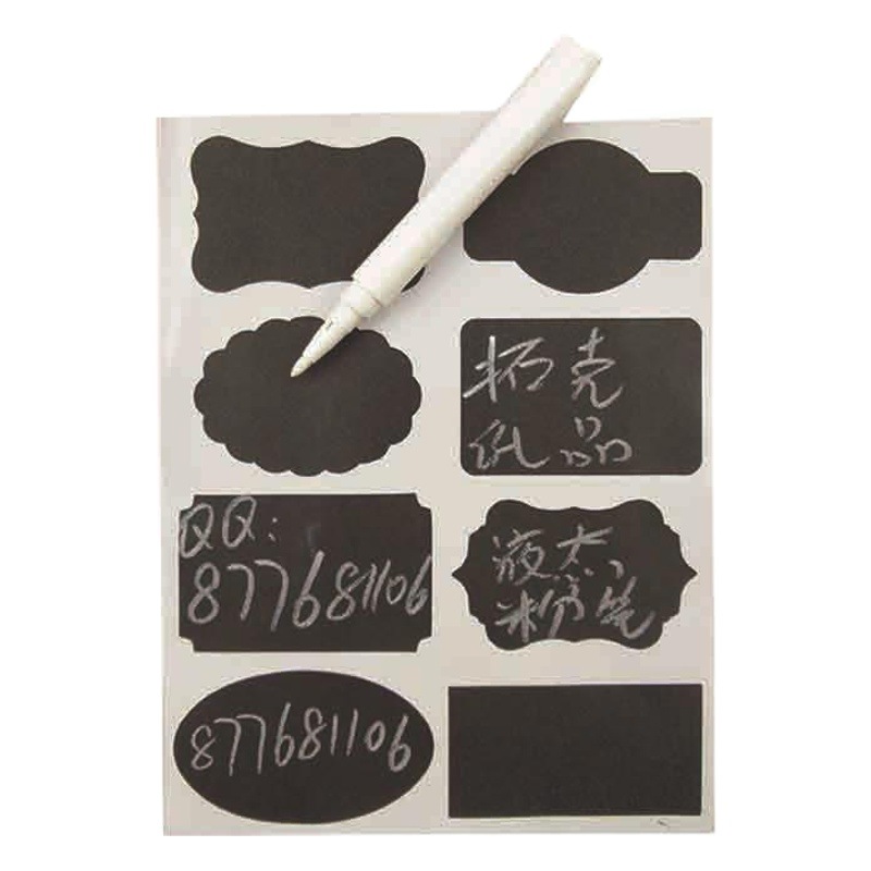 Cross-border pizarra pluma borrable pizarra Pluma sin logotipo blanco negro líquido tiza a base de agua libre de polvo tiza