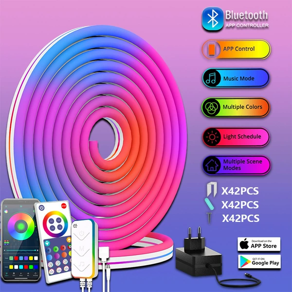 24V Neon Bluetooth Phantom RGBIC (10 meters 960 light) European standard