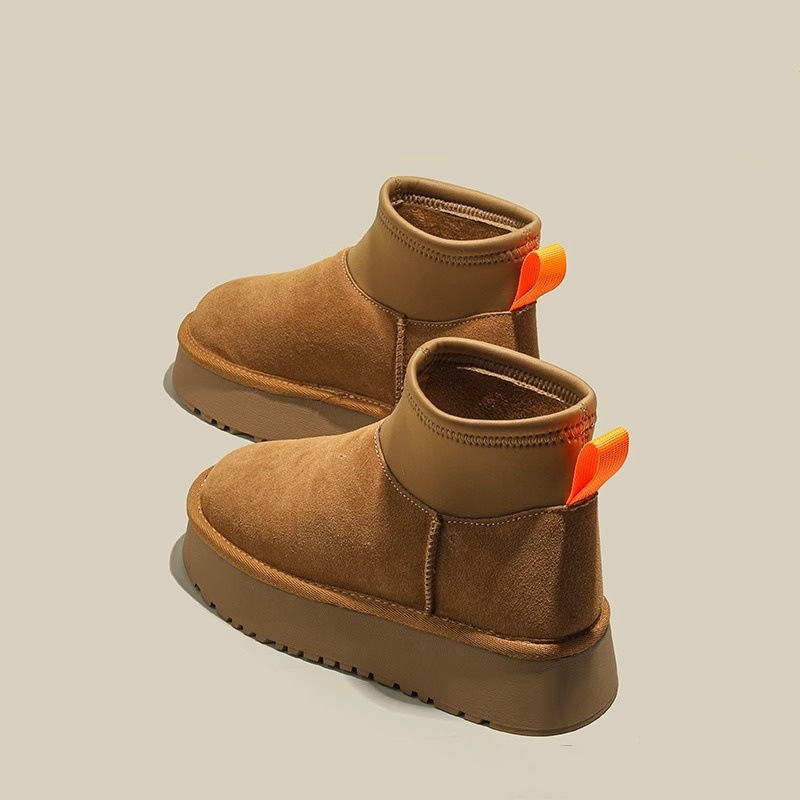 Thick soled snow boots women's winter new fleece and thick elastic socks boots_voghion.com
