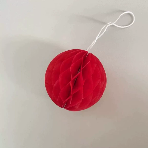 5cm honeycomb ball red 5 pcs/pack