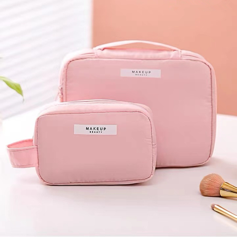 Bolsa de cosméticos de viaje bolsa de almacenamiento de cosméticos de alto aspecto caja portátil de gran capacidad bolsa de almacenamiento de cepillo cosmético impermeable