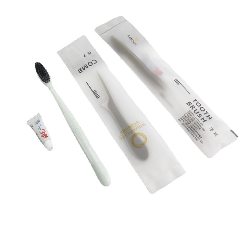 Cepillo de dientes desechable de pelo suave, ideal para hoteles, viaje o uso portátil al aire libre, venta al por mayor