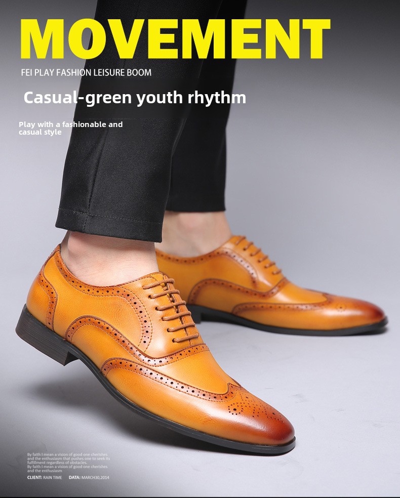 Factory direct supply spring new formal casual men's shoes Oxford Business Men's shoes cross-border for a generation of hair_vogvips.com
