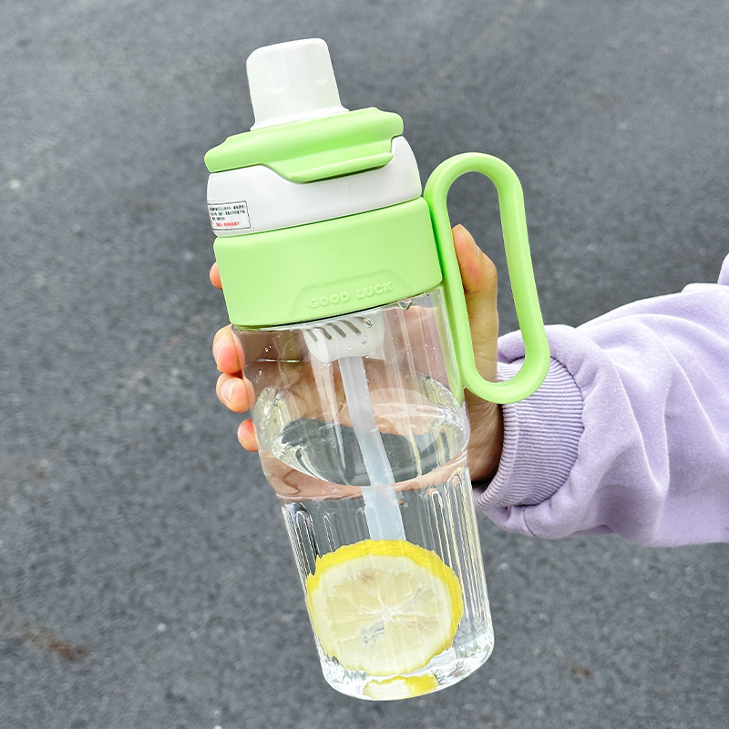 Botella de agua de oficina para estudiantes, plástico resistente al calor