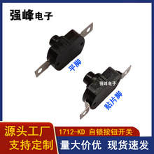 1712一开一关平脚直插按钮12*17按钮开关 1217强光手电筒按钮开关