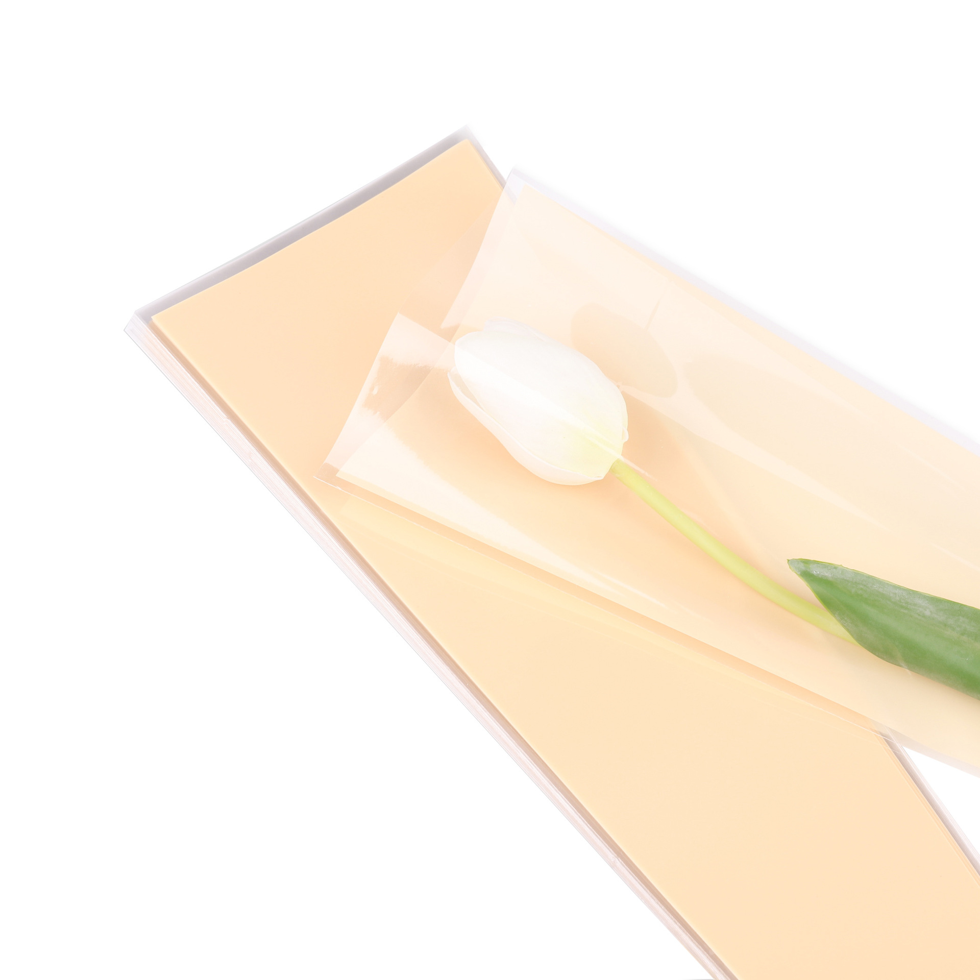 (procesamiento personalizado) macarón de color sólido bolsas de paquete de flores materiales de embalaje