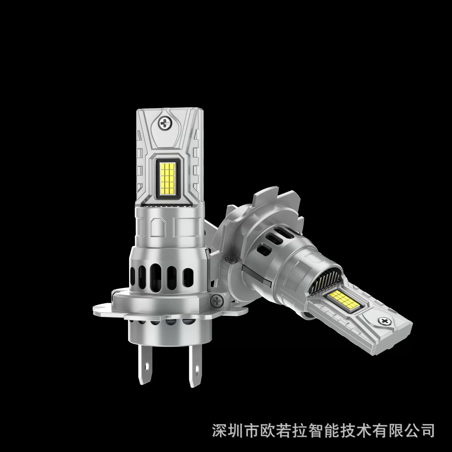 跨境新款直插大功率1:1尺寸15芯40瓦LED汽车大灯