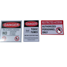电池警告标签移动号码牌电器警示牌激光双色板雕刻塑料指示牌
