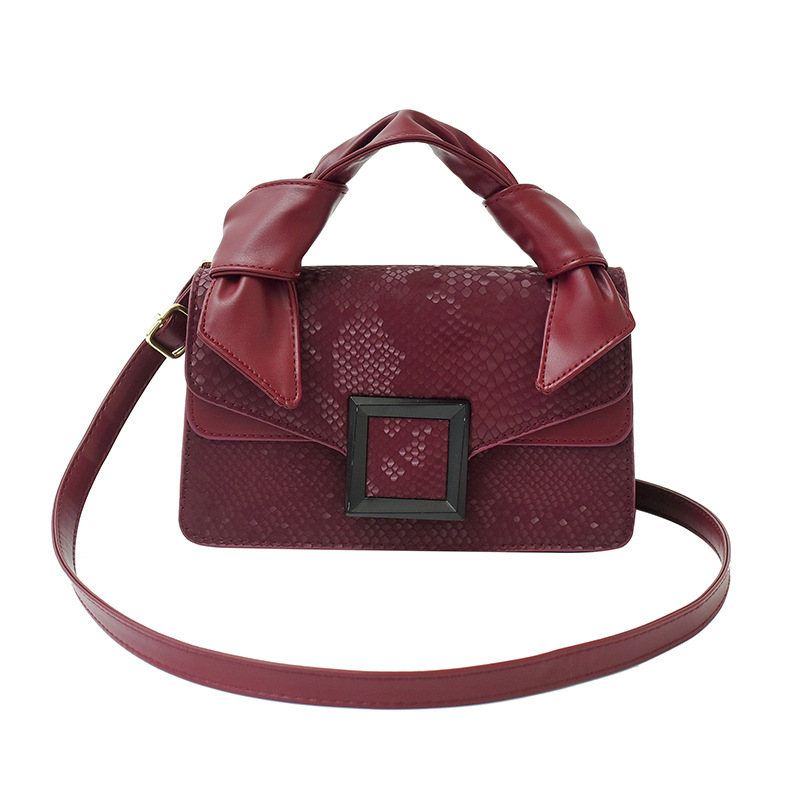 Bolso de textura transfronteriza 2025 verano nuevo bolso femenino bolso de hombro con estampado de piel de serpiente de alta calidad bolso de mensajero de moda retro