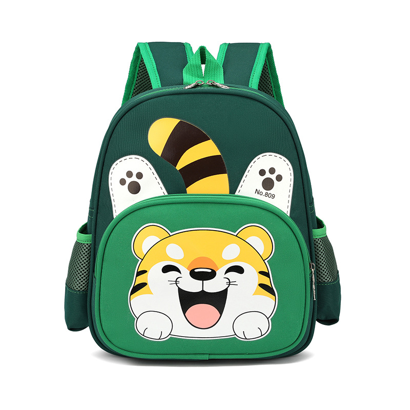 Caricatura tigre mochila infantil jardín de infantes bebé lindas mochila transpirable 3 años 5 años mochila para niños
