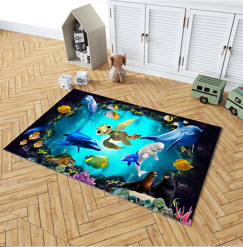 卡通地毯,家用地垫,卧室地毯,装饰地毯