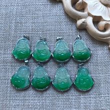 树脂仿玉观音佛公吊坠大小号翡翠装饰品DIY手工饰品活动礼品仿真
