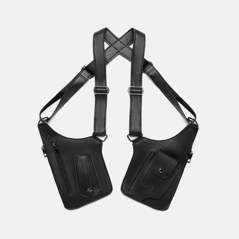 Retro Mens Backpack With Underarm Shoulder Strap For Travel_voghion.com