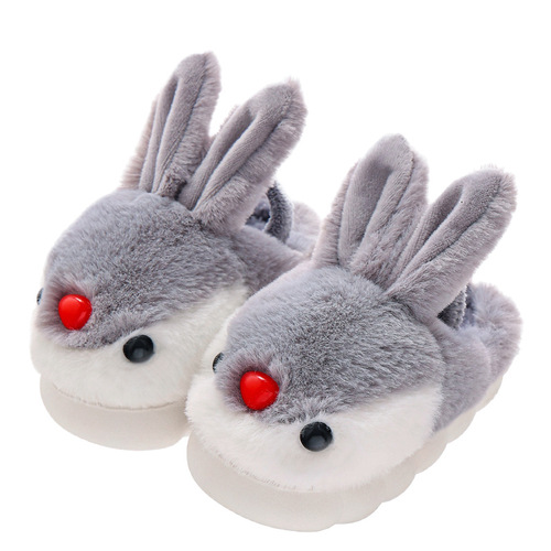 Children's Cotton Slippers for Girls, Winter Indoor Home Cute Cartoon Non-slip Warm Slippers for Boys, Kids and Babies