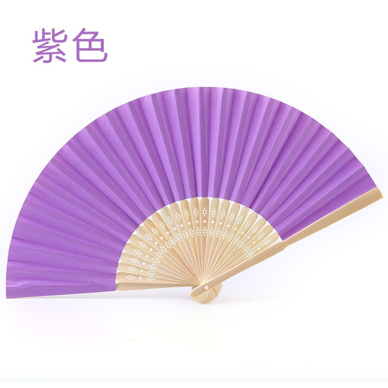 diy空白紙扇子摺扇白扇兒童diy繪畫扇子幼兒園手工製作畫畫小涼扇