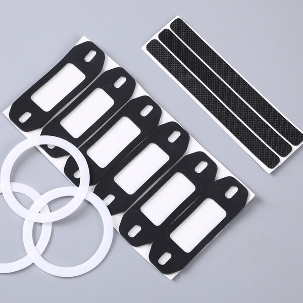 Silicone non-slip waterproof adhesive self-adhesive white doormat