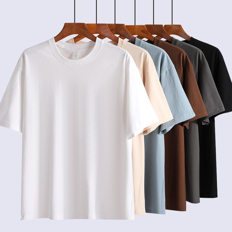 ロゴプリント付きピュアコットンラウンドネックTシャツ、ピュアコットン半袖クラスユニフォーム、文化シャツ、パーティーチームビルディングチーム作業服|undefined