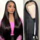 Cross-border new European and American fashion natural wig long straight hair front lace 13*4 wig full head cover
