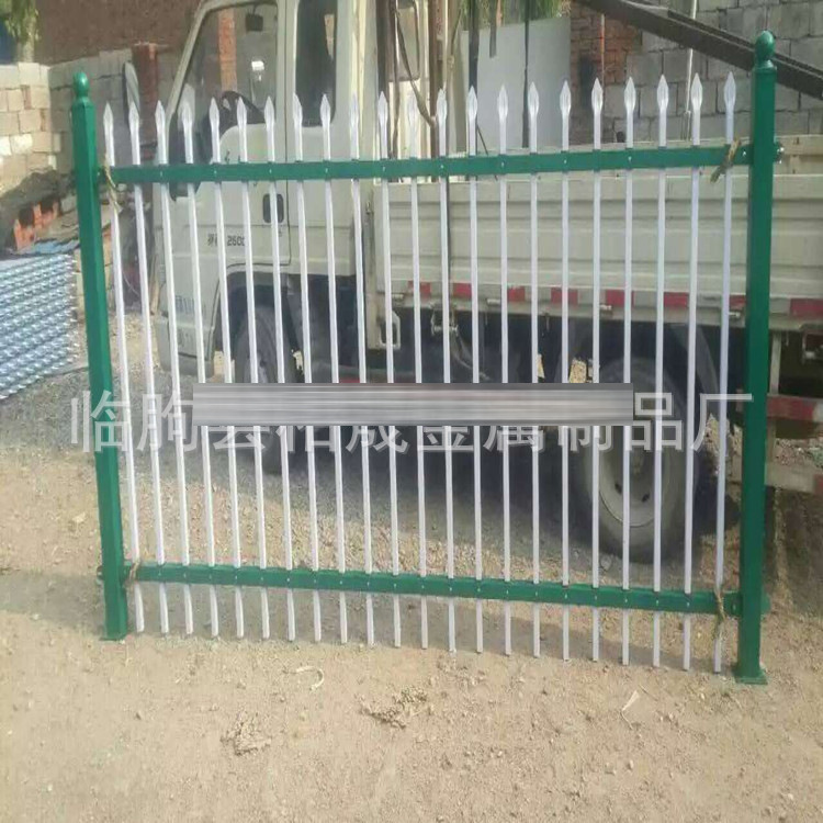 厂家批发 小区别墅防护栅栏热镀锌喷塑护栏锌钢围栏铁艺护栏定 制