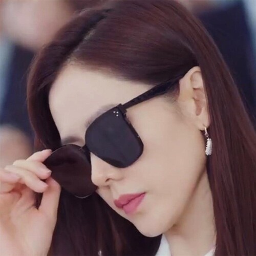 GM sunglasses women's trendy large face slimming oversized sunglasses summer sun protection versatile UV protection glasses for driving