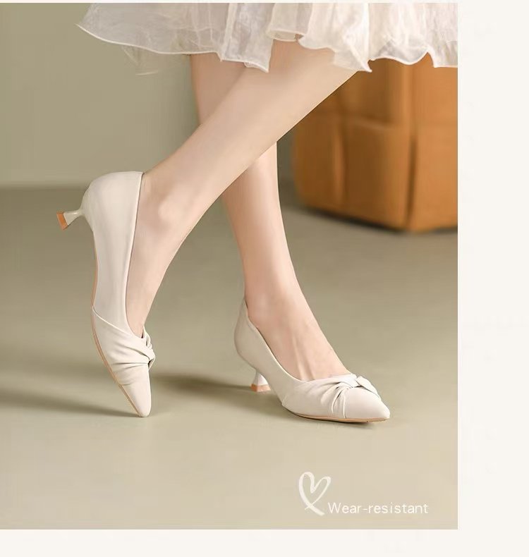 Women's Stiletto Pumps Pointed Toe Elegant Versatile Heels_voghion.com