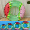 new pattern Summer Double color circular watermelon Swimming ring adult currency Life buoy Armpit Floating ring wholesale