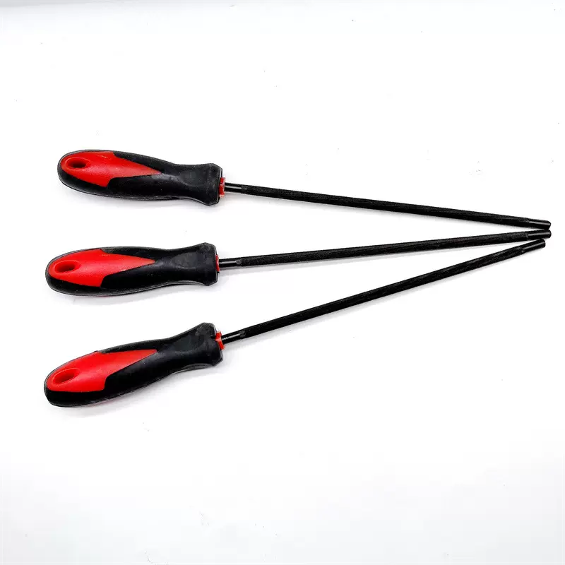 大橡胶手柄 油锯锉 电链锯锉 打磨链条锉刀 高碳钢圆锉 油锯配件