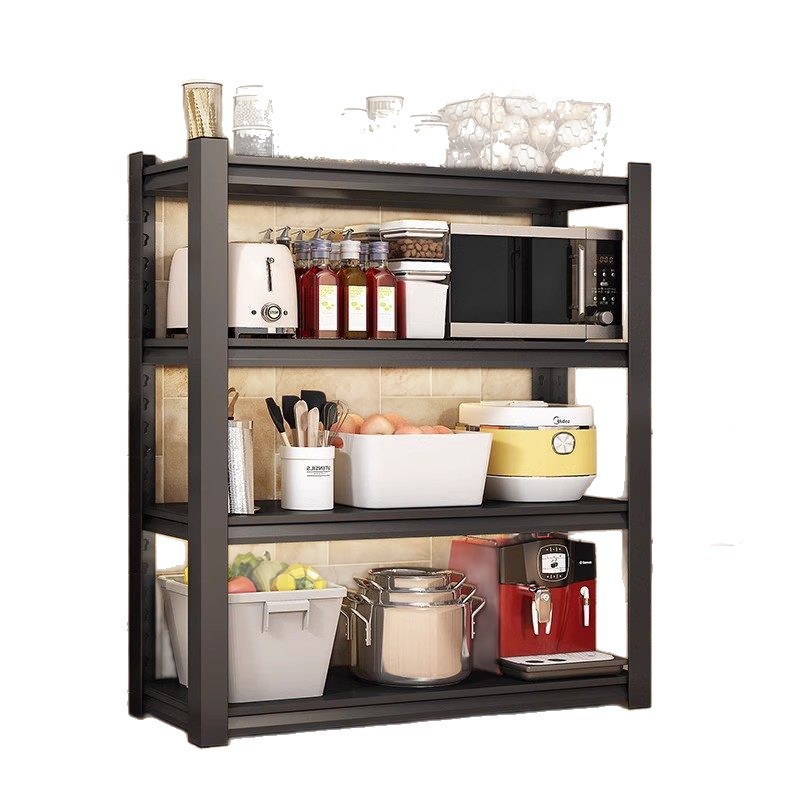 Estante de almacenamiento de cocina Estante de almacenamiento de microondas multicapa Estante de almacenamiento doméstico Estante de almacenamiento de artículos diversos Sótano Estante de hierro de hendidura