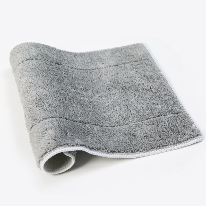 Mop Cloth Replacement Cloth, Flat Mop Head, Lint-Free, Clip-On Mop Cloth, Dust Pusher Cloth, Mop Pad, Thickened, Water-Absorbent