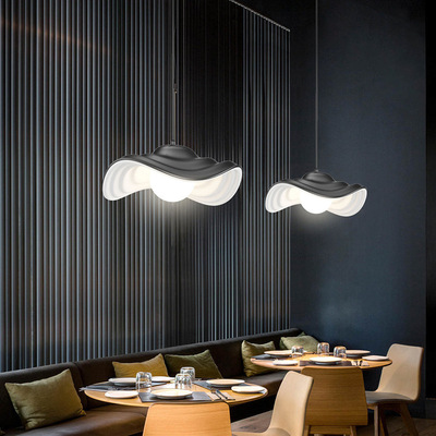 日式複古樹脂小吊燈創意個性咖啡廳吧台燈具後現代藝術LED餐廳燈