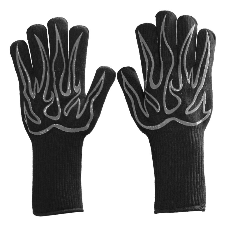 Simple big flame: black silicone: a pack