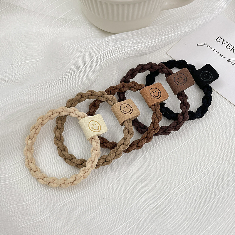 Banda de goma para mujer después de atar la cabeza, cabeza alta, cola de caballo, cuerda de pelo, temperamento, cuerda de cabeza, alta elasticidad, goma elástica duradera, simple nuevo anillo para el cabello