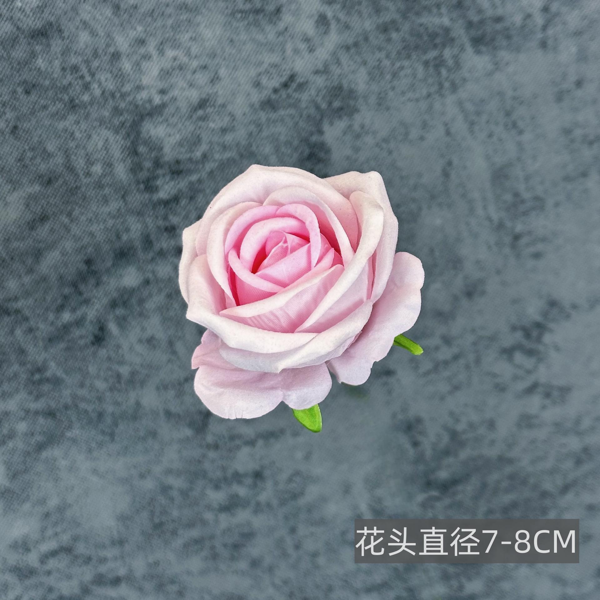 Franela artificial flor Rosa cabeza ramillete rojo boda flor pared tiro apoyos flor artificial arco flor artificial al por mayor