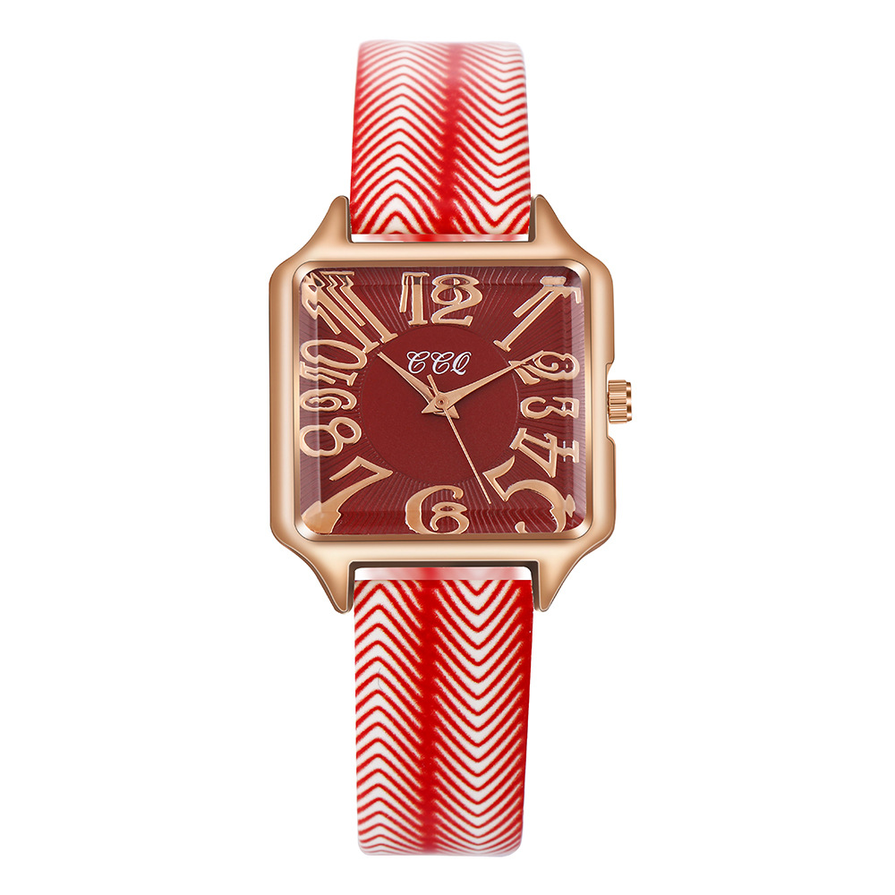 2024 Celebrità di Internet live streaming nuova cintura minimalista quadrante quadrato al quarzo scala digitale del tempo_voghion.com