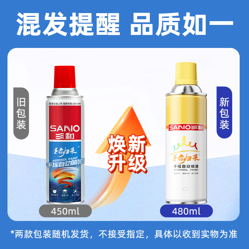 Sanhe Hand Spray Paint for Metal Cars, Heli Red Spray Paint, Xcmg Yellow Special Paint, Hangzhou Forklift Yellow