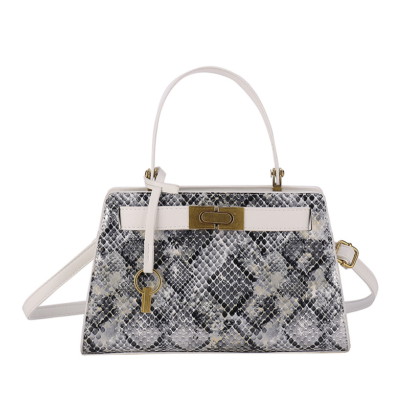 Comercio exterior moda moda retro serpiente Kelly bolso mujer 2024 nuevo bolso de mano moda versátil bolso de hombro