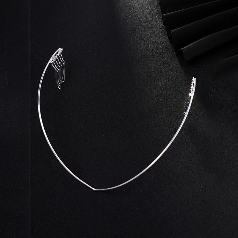 Comercio exterior nuevo tipo de banda de cabello en forma de V para mujeres de alta calidad metal trasero accesorios simples para mujeres Headwear