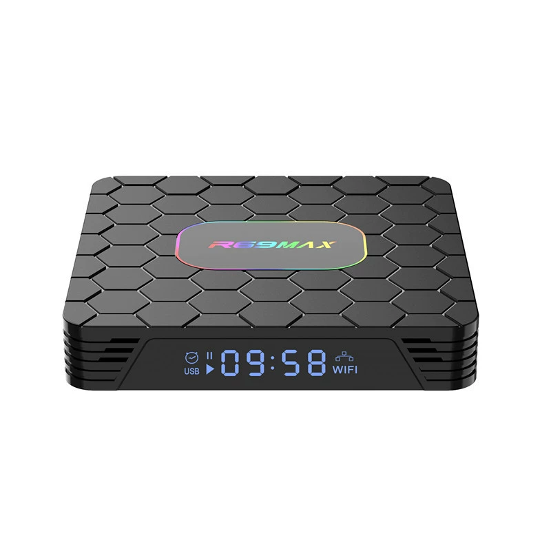 R69 MAX ТВ-приставка rk3528 Android 14 4ГБ/32ГБ Dual Wi‑Fi Bluetooth HD Android TVBOX