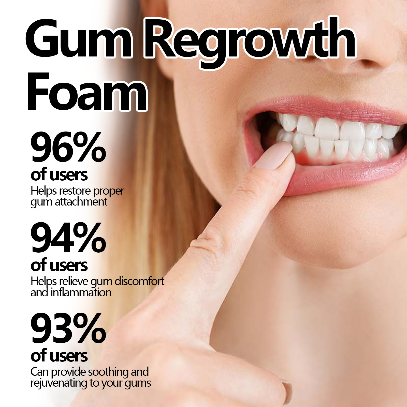 oralhoe Gingival bubble Mousse Clean tooth tooth toothy caregive…