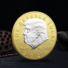 跨境供商 特朗普纪念币 外贸纪念币制作各种贵金属纪念币纪念章