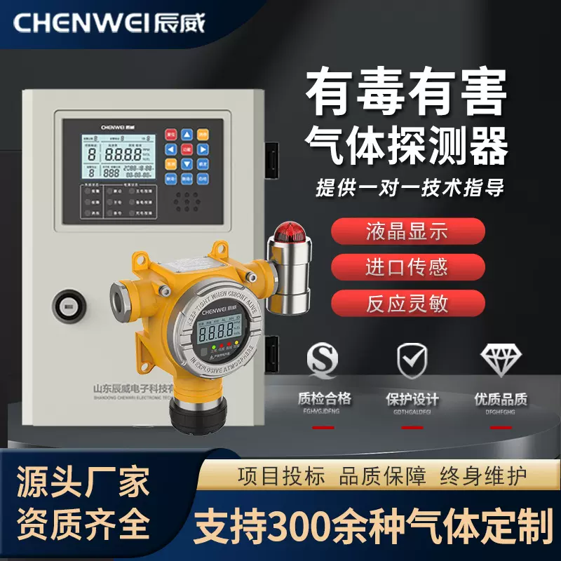 定制有毒有害气体检测仪点型可燃气探测器臭氧氨气voc气体报警器