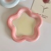 Ceramic Disk Disk Ins Wind Milk FUFU Cute Fat Dudu Pain Painted Plate Cake Plate Drive Station