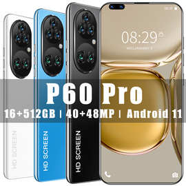 新款跨境现货P60pro穿孔大屏7.8英寸 安卓智能手机2+16 外贸手机