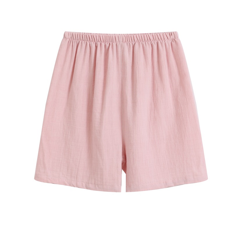 Japanese Style MUJI Style Solid Color Double-Layer Yarn Pajama Pants Women's Pure Cotton Shorts Summer Pure Cotton Single Home Shorts Men's Japanese Style MUJI Style Solid Color Double-Layer Yarn Pajama Pants Women's Pure Cotton Shorts Summer Pure Cotton Single Home Shorts Men's