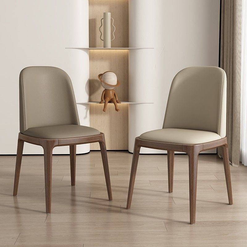 Solid Wood Dining Chair for Home Use, Modern Minimalist Dining Chair, Hotel Chair, Natural Wood Soft Cushion Chair, Homestay Commercial Use Chair with Backrest