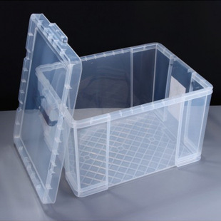 Large Water Tank New Water Storage Tank Transparent Thickened Rectangular Fish Raising Box Square Barrel Storage Box with Lid Plastic