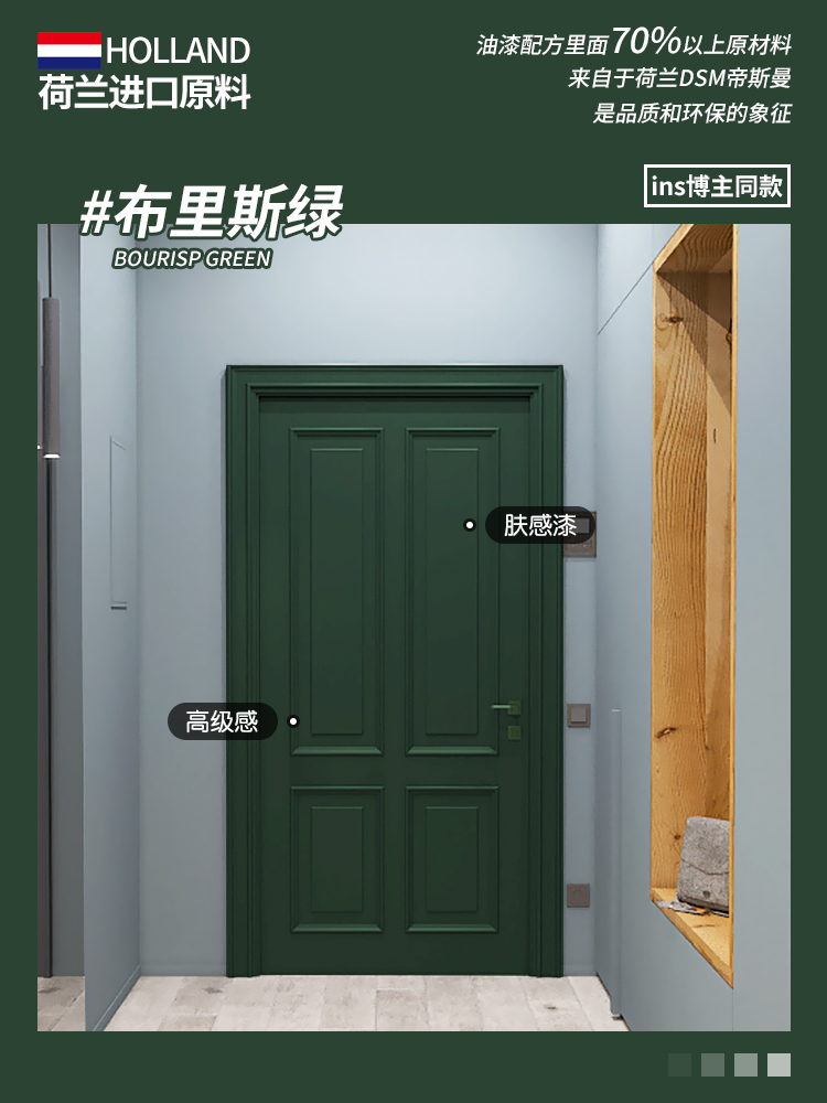 브리스 그린(보호필름+롤러+브러시+질감지+장갑 포함)-0.5kg