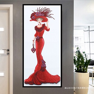 1�� DIY�����ʯ��ˮ�5D��Ů�D���ʯ�L�� ��ͥ�b쮋 ������