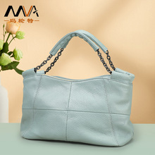 新款真皮手提女包百搭复古单肩斜挎包头层牛皮腋下链条大容量女包