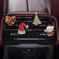お祝いクリスマス車内雰囲気装飾クリスマスツリー自動車香水クリップ車載アロマクリップクリスマス雰囲気装飾